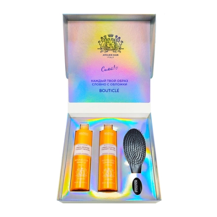 Набор Укрепление для волос и кожи головы (шампунь 300 мл + кондиционер 300 мл + массажная щетка) AH Urban Defense Therapy Revival