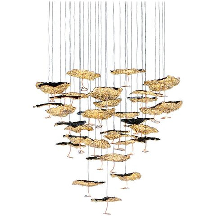 Pendant design lamp  Gold Moon (29) by Catellani & Smith