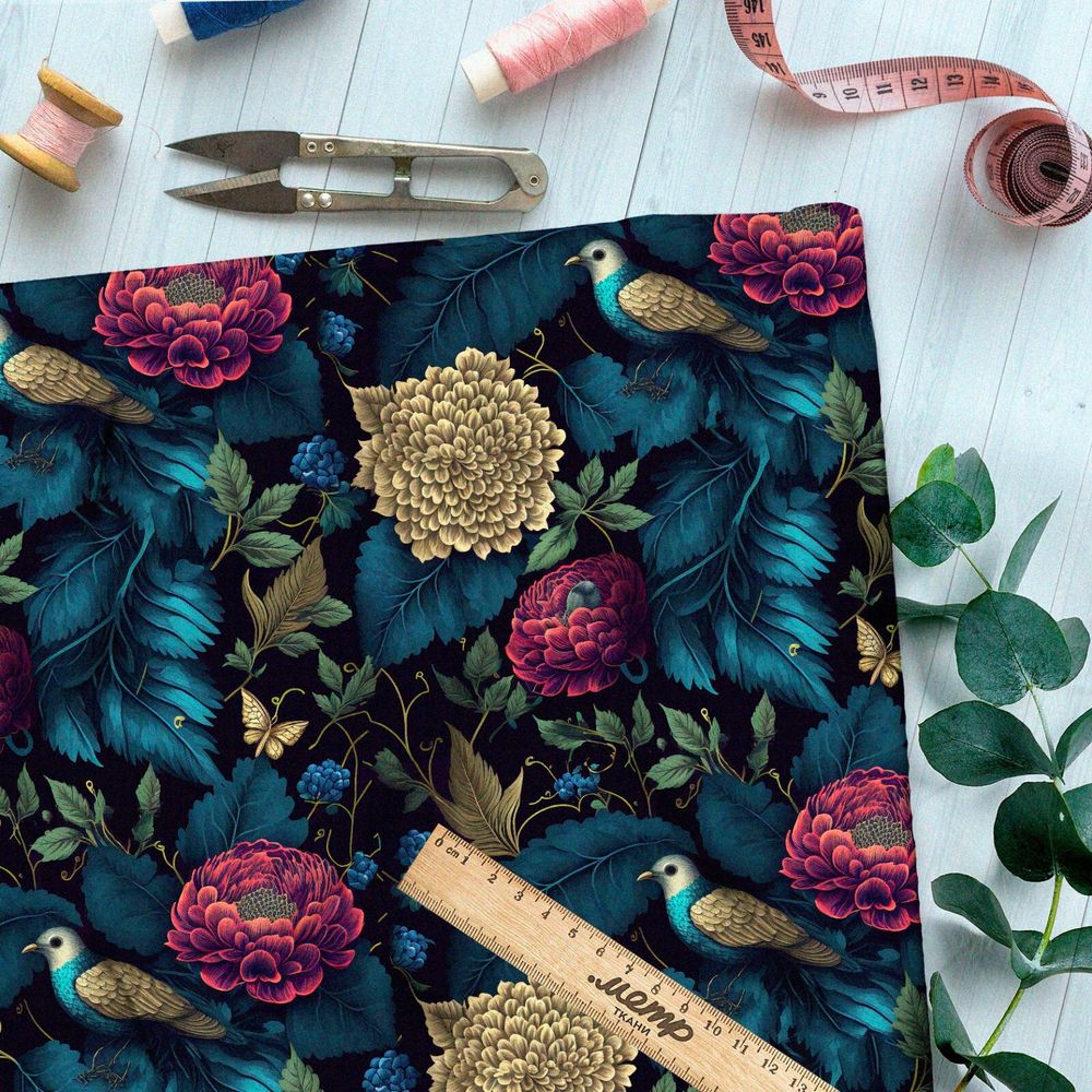 Ткань оксфорд 600  викторианская Италия