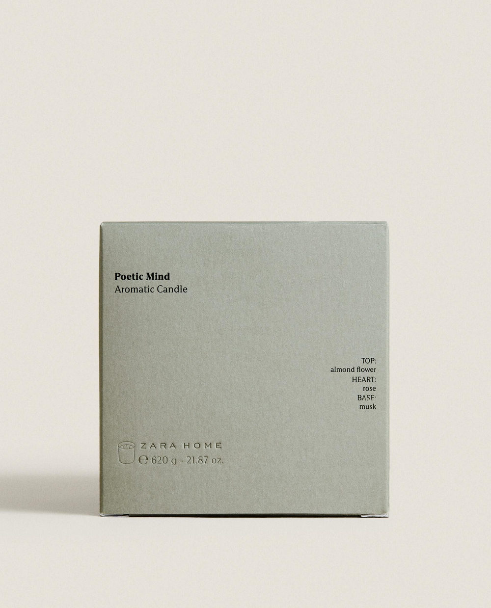 Zara Home - Ароматическая свеча poetic mind, 620 г