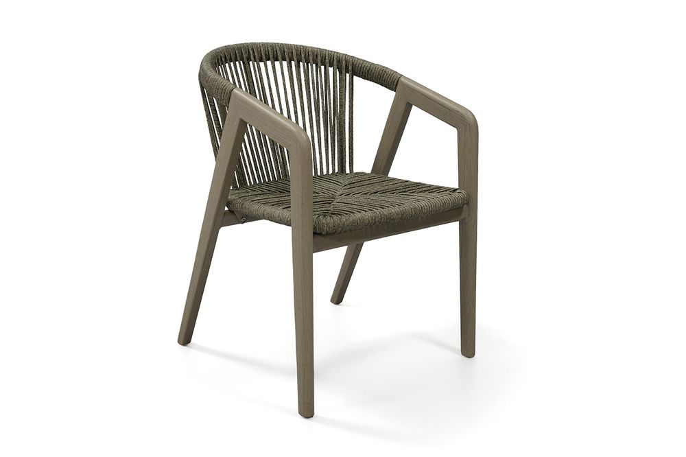 "Будапешт" стул из искусственного ротанга, цвет серый