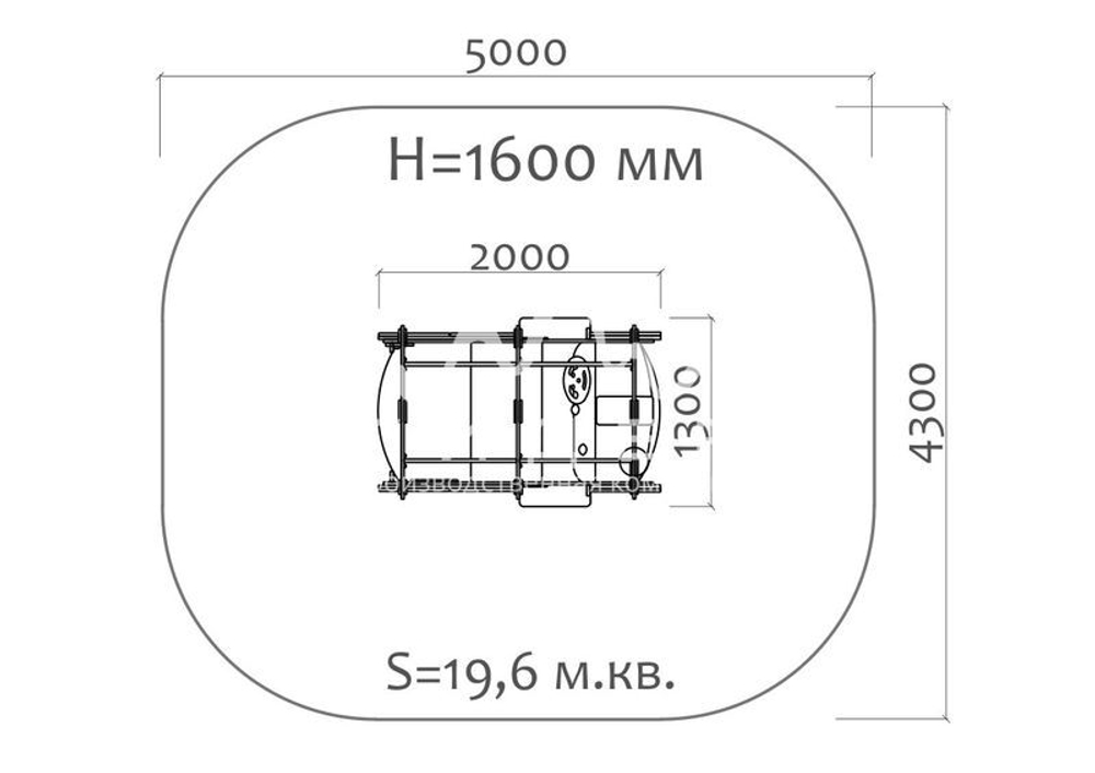 Игровой элемент на пружинах Скорая помощь 38103 для уличной площадки