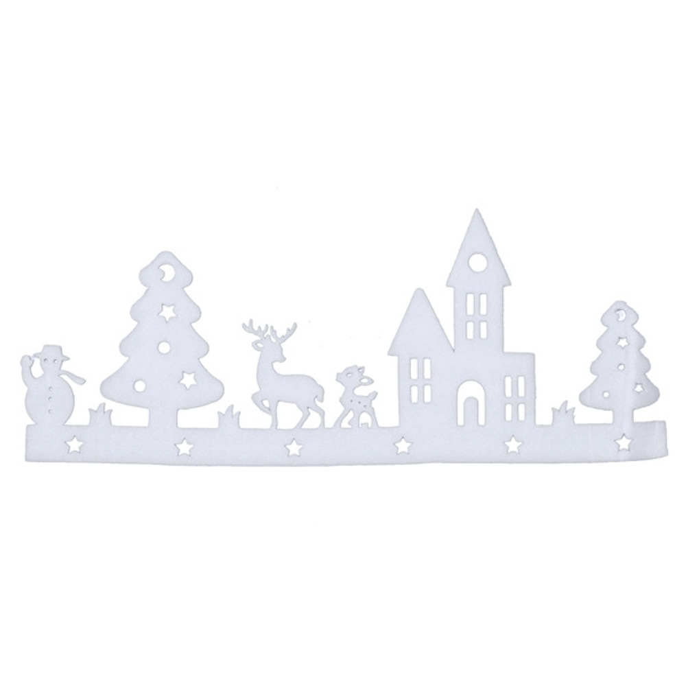 Украшение новогоднее «Зимний город» 64*25 см