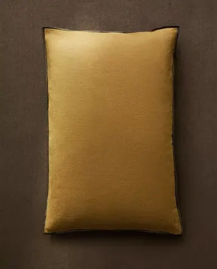 ZARA HOME ОДНОТОННАЯ НАВОЛОЧКА ДЛЯ ДЕКОРАТИВНОЙ ПОДУШКИ, РЫЖЕВАТО-КОРИЧНЕВЫЙ