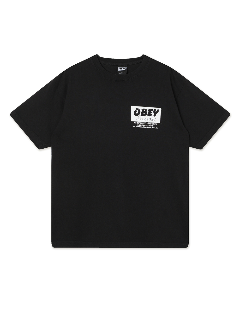 Мужская Футболка Obey Records Buy, Sell, Trade
