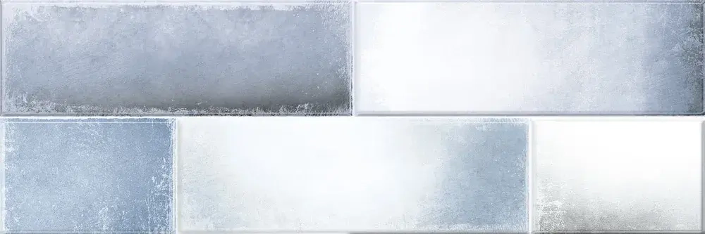 Настенная плитка Alma Ceramica TWU11NYK016 New York 60x20 голубая глянцевая под камень