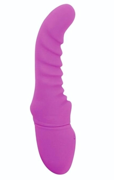 Фиолетовый вибратор Rechargeable G Curve - 20 см. (Цвет: фиолетовый)