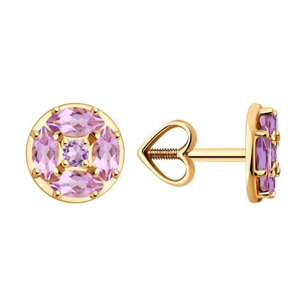Серьги из золота 585 пробы