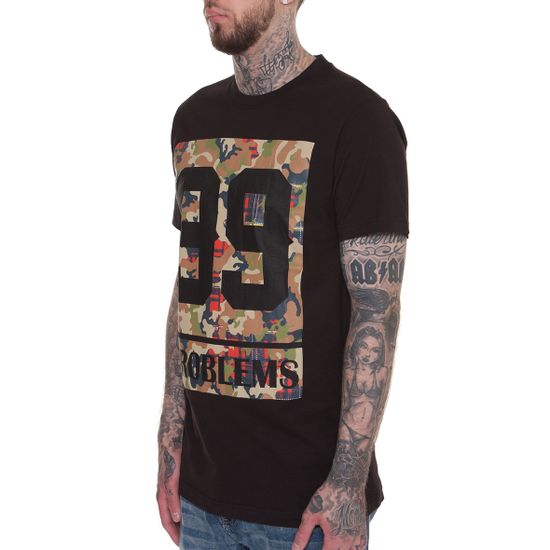 Футболка MISTER TEE 99 Problems Block Camo Tee Black