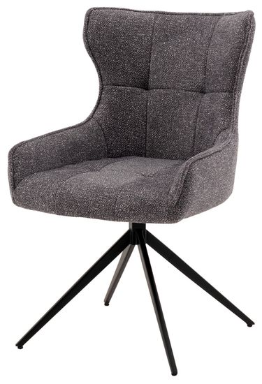 Стул Carlene вращающийся серый