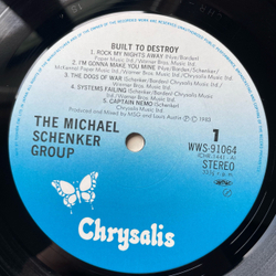 Винтажная виниловая пластинка LP The Michael Schenker Group Built To Destroy (Япония 1983) (Оби)