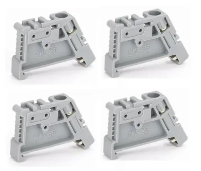 Ограничитель на DIN-рейку (пластик) HLT, 4шт
