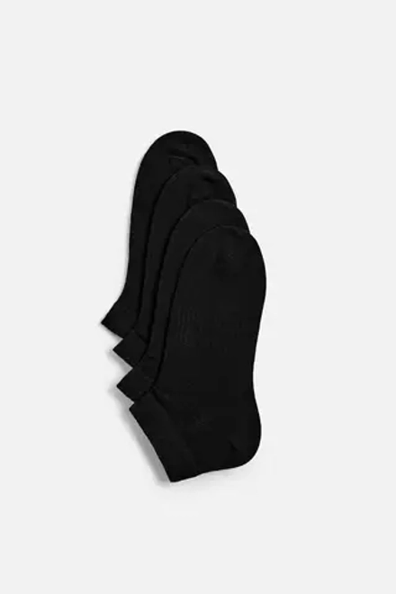 ZARA НАБОР ИЗ 4 ПАР КОРОТКИХ НОСКОВ, ЧЕРНЫЙ