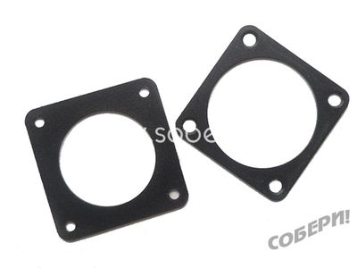 ПЛК5_RAL фланец крепежный для ламповой панели ПЛК5-1, оцинкованная сталь  цвет черный