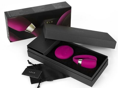 Ярко-розовый вибромассажер для пар Tiani 3 Cerise с ДУ (Цвет: розовый)