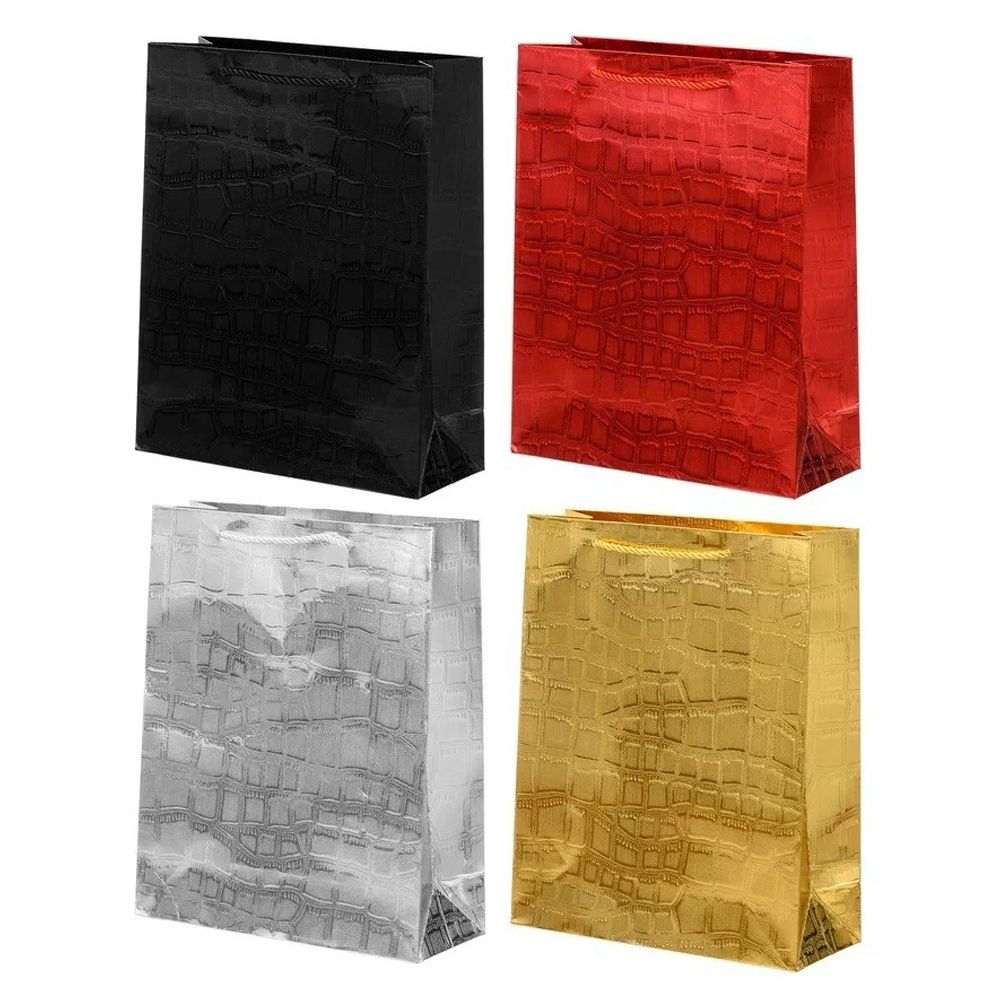 Подарочный пакет Basir, серия "Голография", 30*12*40 см, ассорти Подарочный пакет Basir, серия "Голография", 30*12*40 см, ассорти