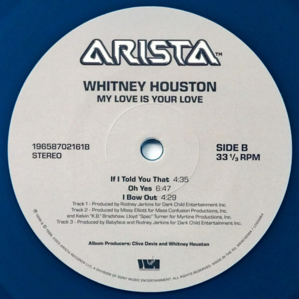 Whitney Houston / My Love Is Your Love (Coloured Vinyl)(2LP)