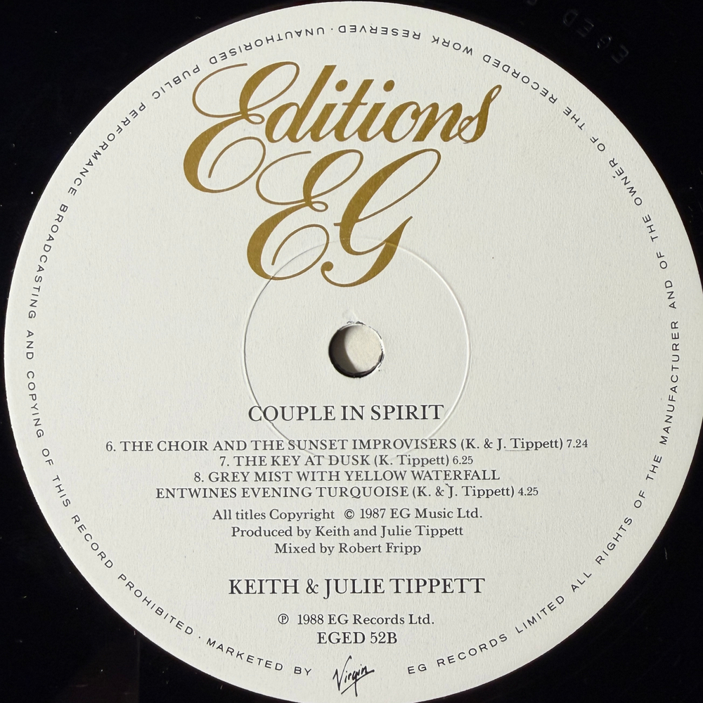 Keith & Julie Tippett – Couple In Spirit (Англия 1988г.) Т