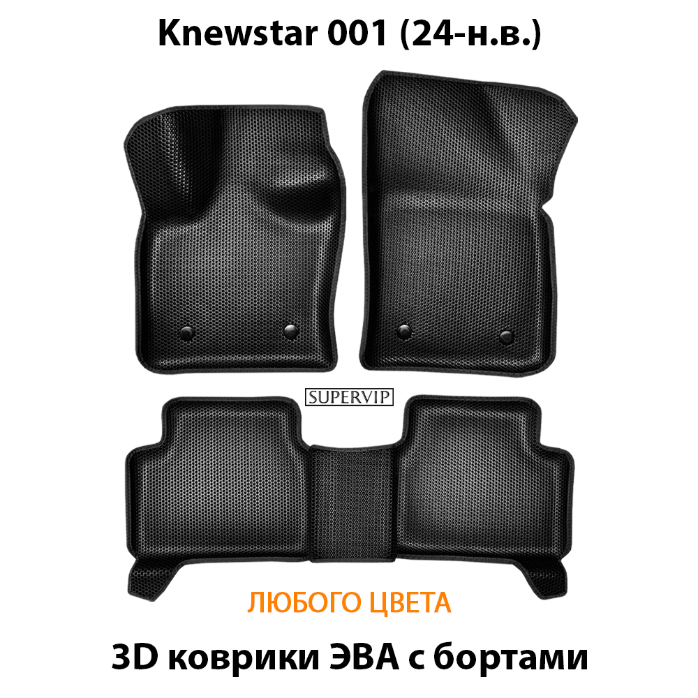 Автомобильные коврики ЭВА с бортами для Knewstar 001 (24-н.в.)