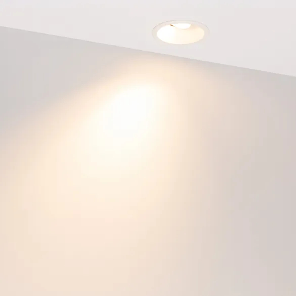 Светильник MS-FLOW-BUILT-R85-12W Warm3000 (WH, 38 deg, 230V) (Arlight, IP20 Металл, 5 лет) 060915