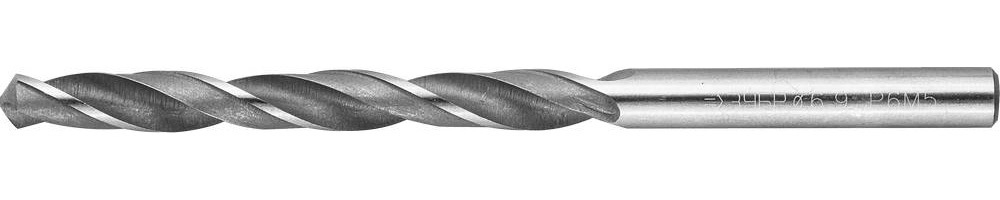 ЗУБР 6.9х109мм, Сверло по металлу, сталь Р6М5, класс В