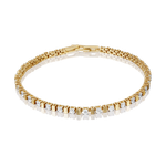 Браслет из лимонного золота с фианитами