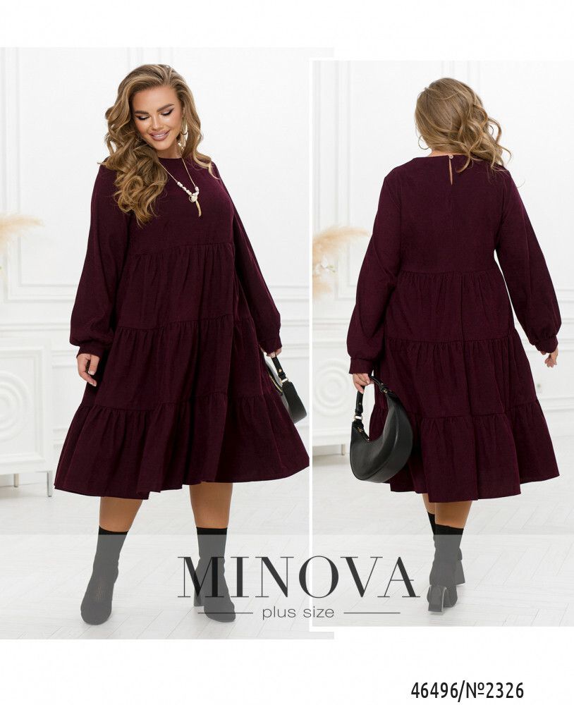 Платье 2326-бордо Minova