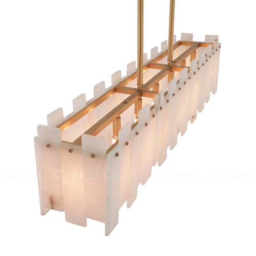 Люстра Cloyd HERCULANUM-C C7 / шир. 98 см - алебастр - латунь (арт.11201)