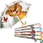 Зонт детский полуавтомат «Ultramarine - Озорные зверята», 8 спиц, d-86см, длина в слож. виде 65см