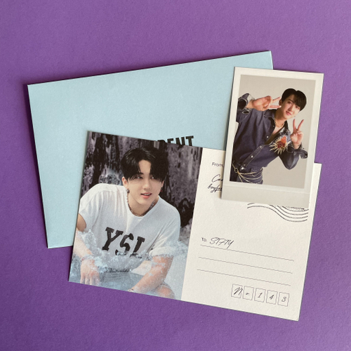 ОФ ПОЛО + ПИСЬМО + РАНДОМНЫЙ СТИКЕР В ПОДАРОК / STRAY KIDS / MAXIDENT / Чанбин [chfs]
