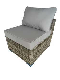 Модуль дивана центральный из искусственного ротанга серии УИЛТШИР «WILTSHRE» цвет Greige