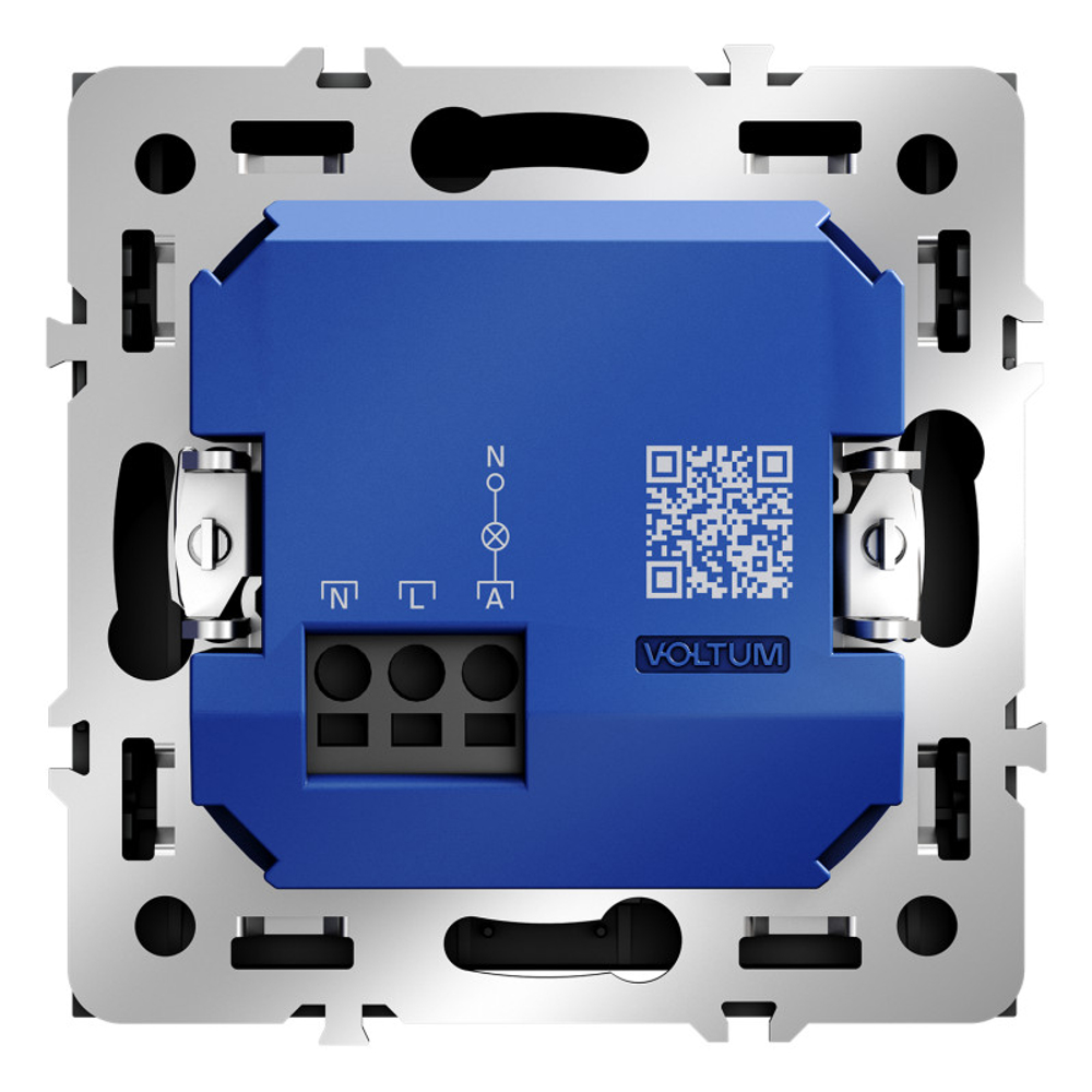 Выключатель встраиваемый VOLTUM S70 карточный 16А, (графит)