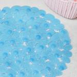 Коврик для ванной Галька 67*36см (голубой)