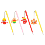 Ручка шариковая, Basir, синие чернила, серия "Фаст-Фуд", цветной корпус с фигуркой, 30 шт