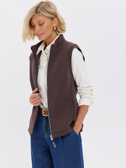 Жилет с начесом на молнии