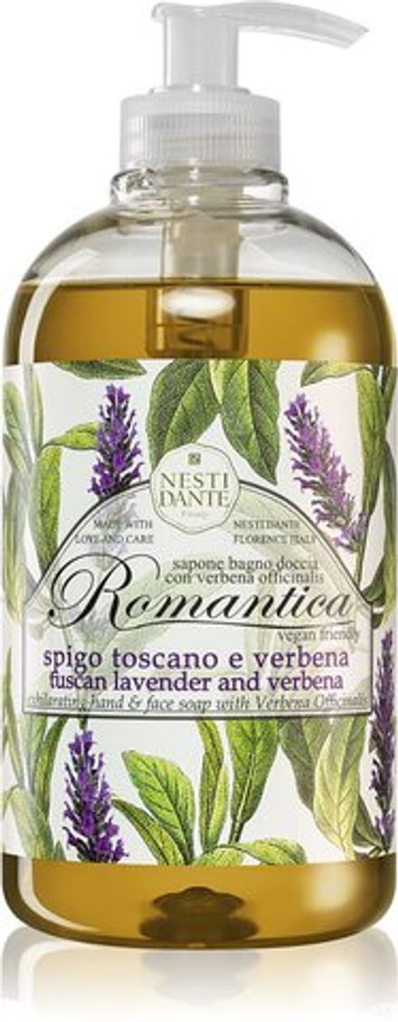 Nesti Dante Romantica Wild Tuscan Lavender and Verbena - жидкое мыло для рук /   500  ml  / GTIN 837524001967