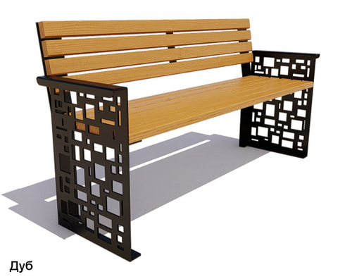 Скамейка уличная Барселона, Сосна