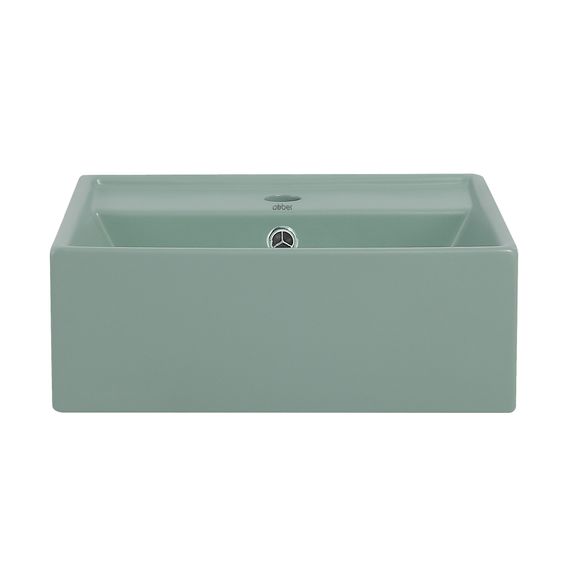 Раковина накладная ABBER Rechteck AC2208MCG светло-зеленая матовая