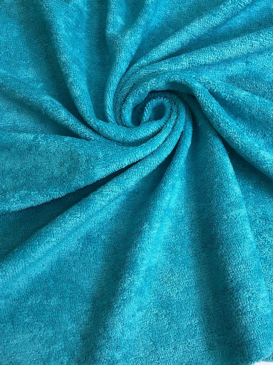 Трикотаж, голубой, хлопок махра, хб/пэ VT