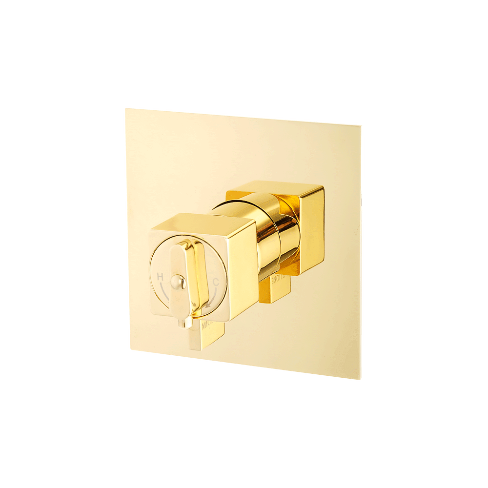 Смеситель Migliore Kvant Gold 25404 для душа термостат встраиваемый, золото