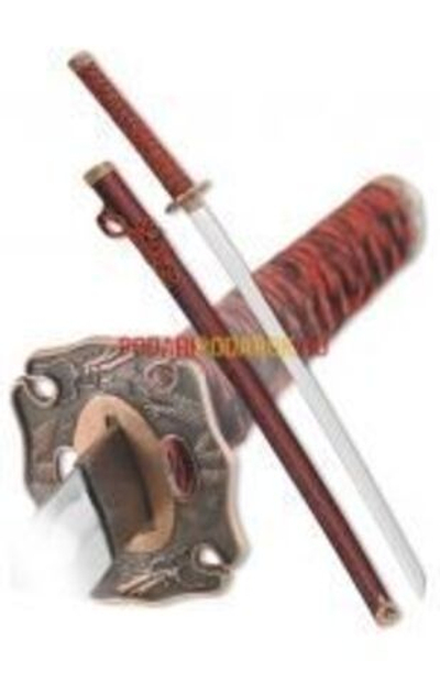 Меч самурайский. Ножны мрамор бордовый D-50021-KA