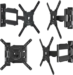 Кронштейн на стену ONKRON M4 для телевизора 32"-65", наклонно-поворотный, до 35 кг, черный