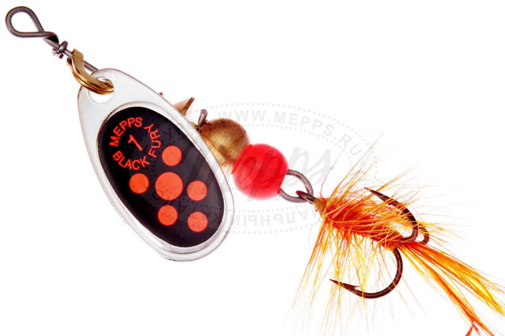 Mepps COMET BLACK FURY MOUCHE
