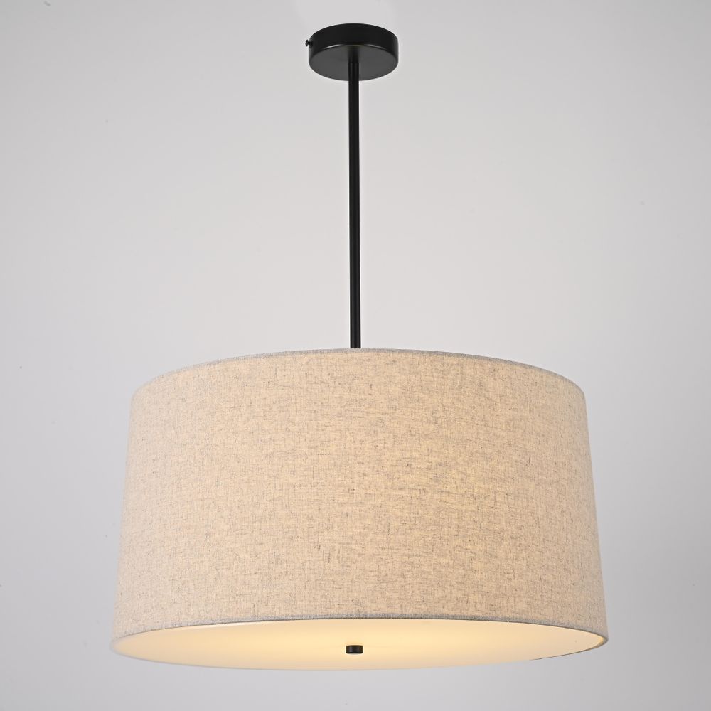 Подвесной светильник RH ROUND Linen Shade Pendant