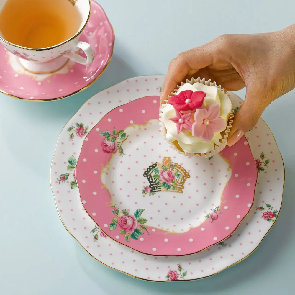 Royal Albert Набор чашек с блюдцами Cheeky Pink 8 предметов