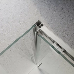 Душевой уголок BelBagno LUCE-AH-1 130х90 стекло прозрачное/профиль хром