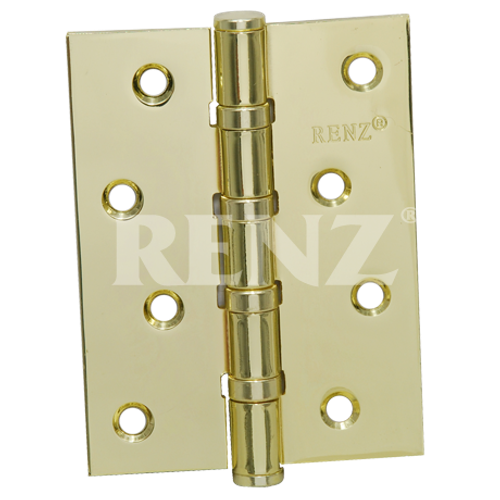 [ТОВАРА НЕТ В НАЛИЧИИ] Петля врезная Ренц 100-4BB FH, цвет латунь матовая (гарантия - 12 месяцев)