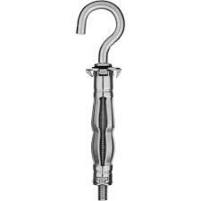 Анкер МОЛЛИ для пустотелых материалов, с полукольцом, 8мм*М4*32мм,, оцинкованный ЗУБР