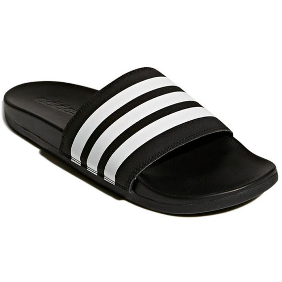 Adidas Adilette Comfort Slides 'Black White'