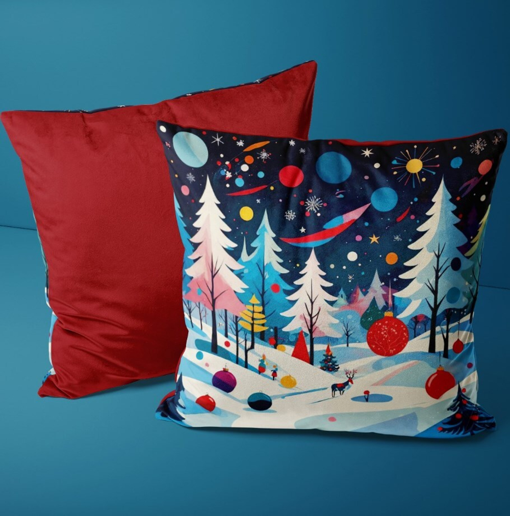 Подушка декоративная Новогодняя Кандинский 0900.01.313